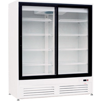 Холодильный шкаф со стеклянными дверьми-купе DUET G2-1,0